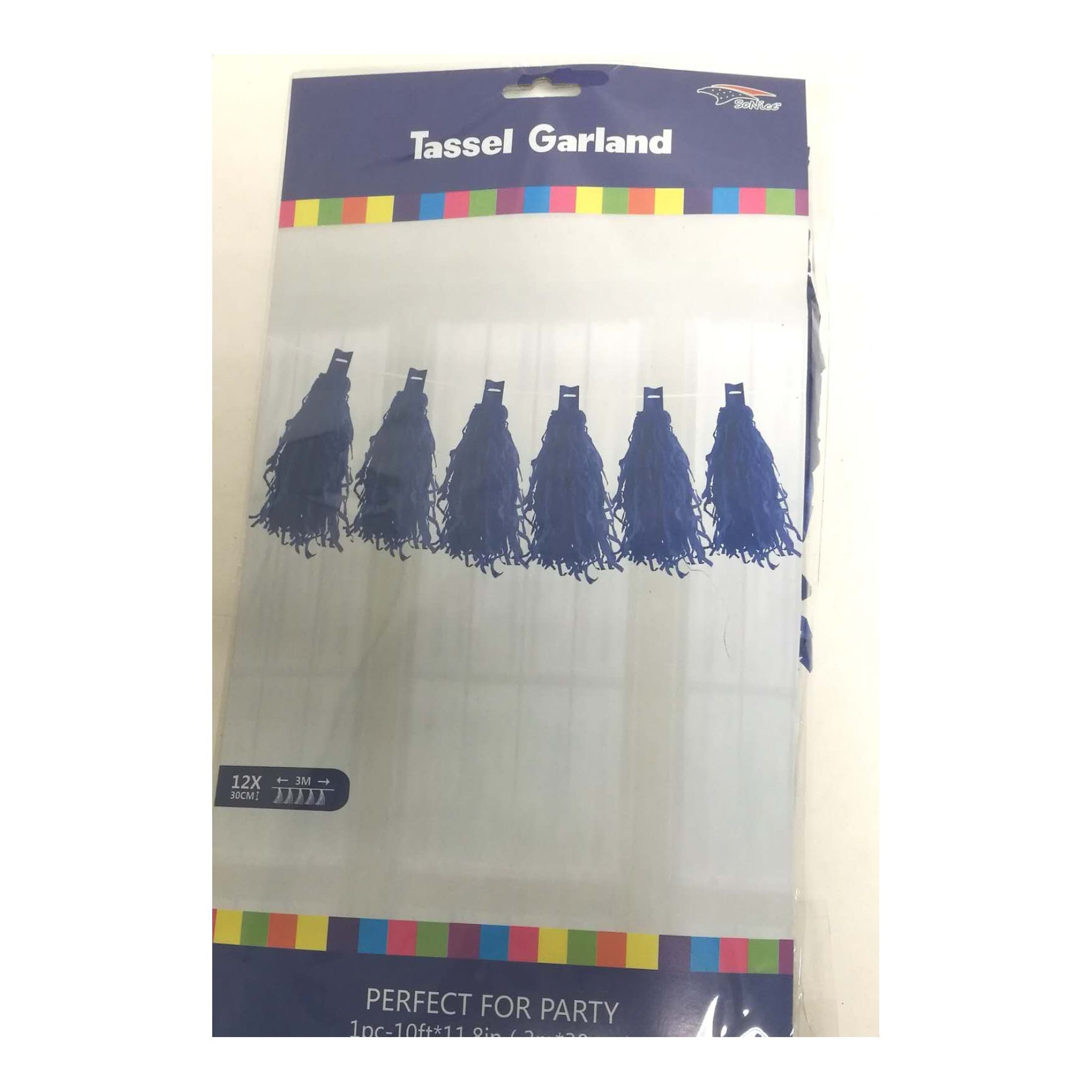 12Ft Tassel Galand Royal Blue 120Set/Cs